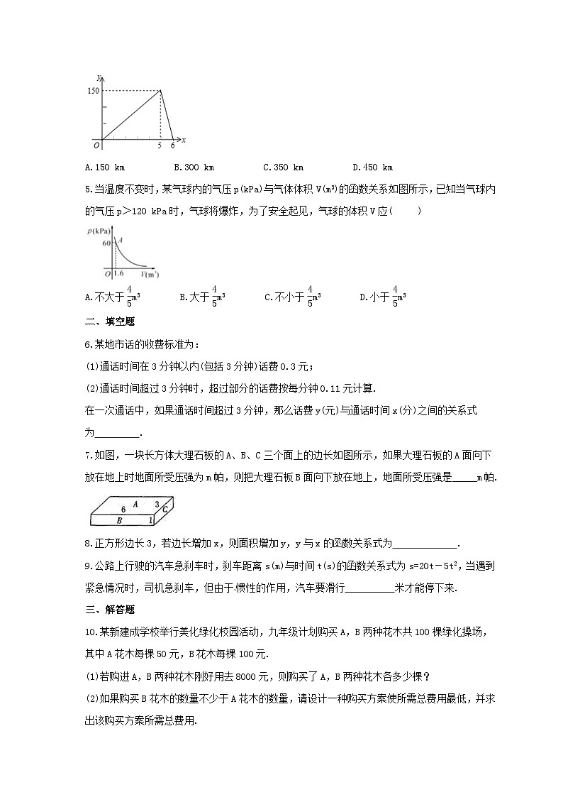 2025年中考数学二轮复习《函数实际问题》专题巩固练习(三)(含答案)第2页