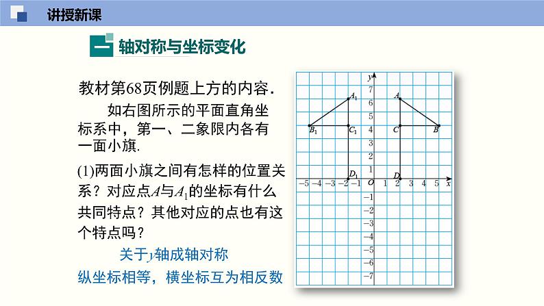 3.3 轴对称与坐标变换化-2021-2022学年课件八年级数学上册同步课堂(北师版)04