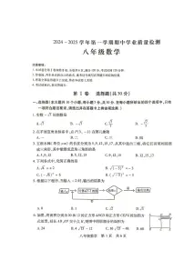 山西省运城市盐湖区2024—2025学年八年级上学期11月期中数学试题