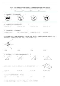 2024～2025学年四川广元旺苍县初二上学期期中数学试卷(11月)[原题+解析版]