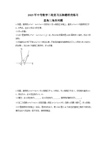 2025年中考数学二轮复习压轴题培优练习 直角三角形问题（含答案）