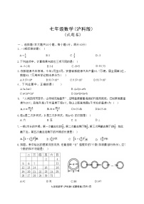 安徽省淮北市“五校联考”2024-2025学年七年级上学期11月期中数学试题