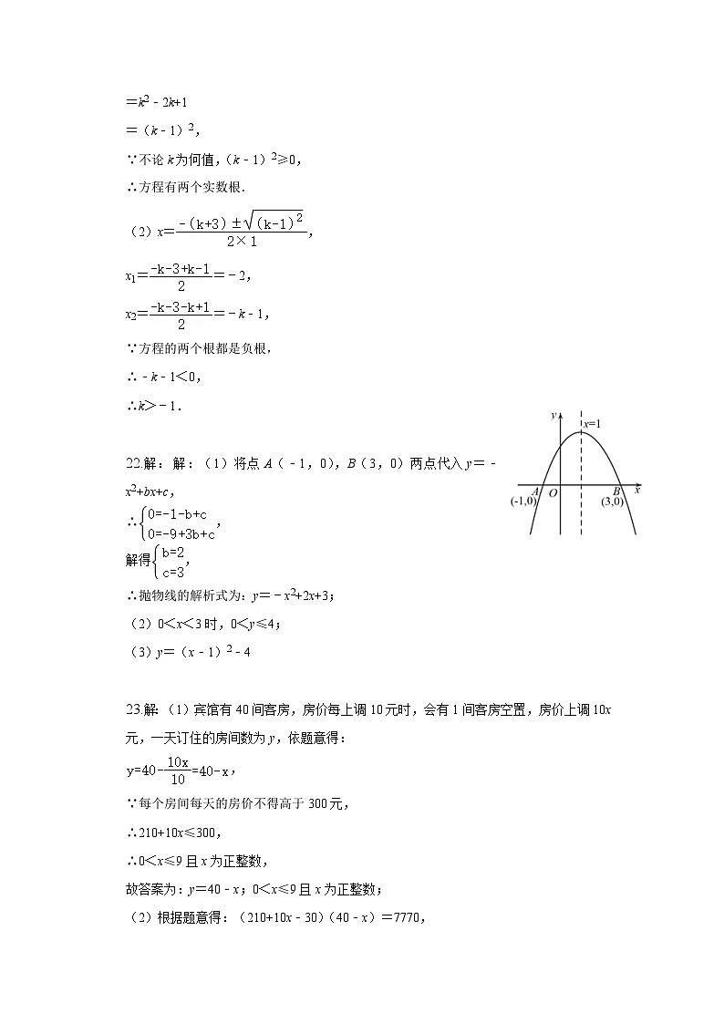 江苏省扬州市邗江区实验学校2024-2025学年九年级上学期期中考试数学试卷答案第2页