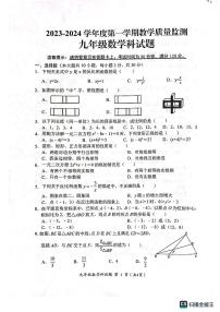 广东揭阳2023-2024学年九年级上学期期末监测数学试卷（含答案）