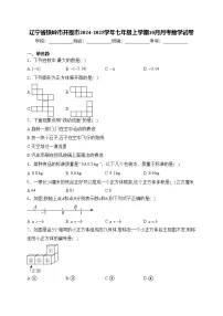 辽宁省铁岭市开原市2024-2025学年七年级上学期10月月考数学试卷(含答案)