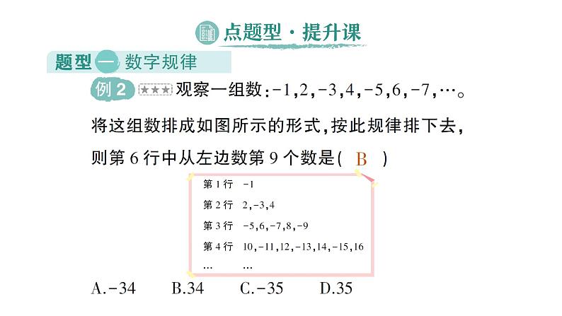 初中数学新北师大版七年级上册3.3 探索与表达规律作业课件2024秋季学期第7页
