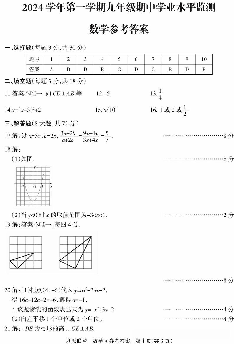 答案第1页