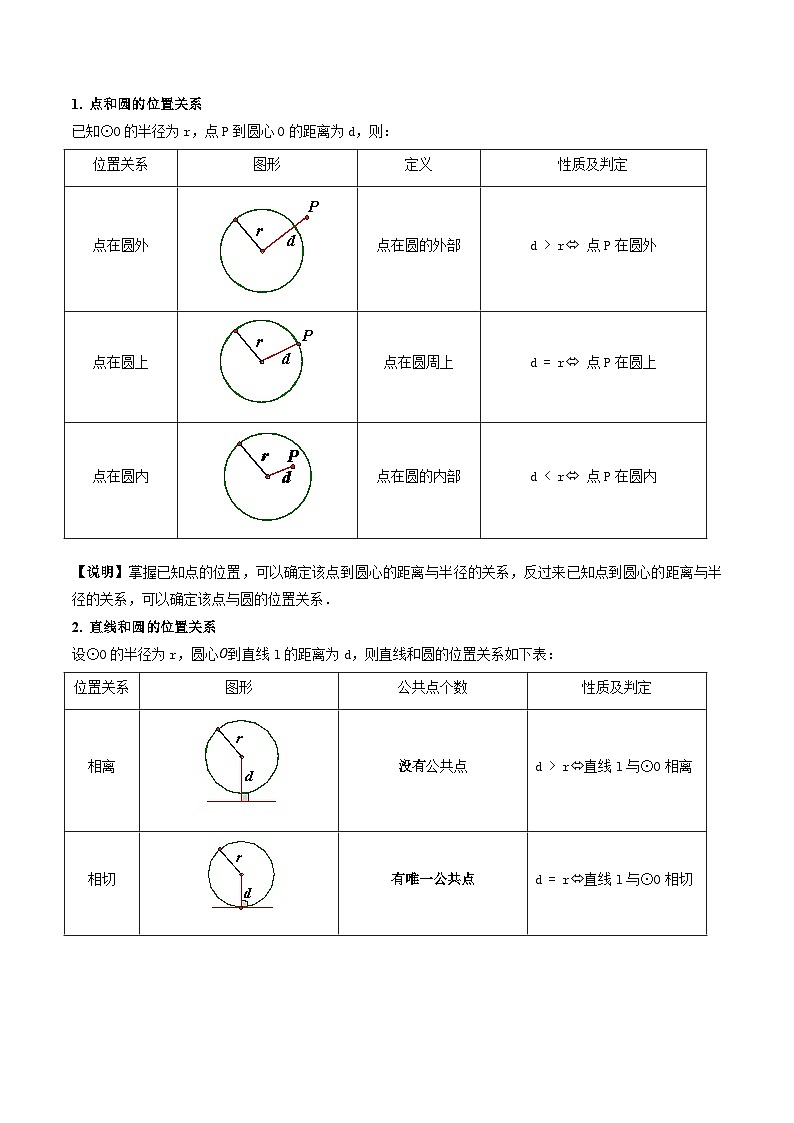 第27讲 与圆有关的位置关系(讲义)(解析版)第3页