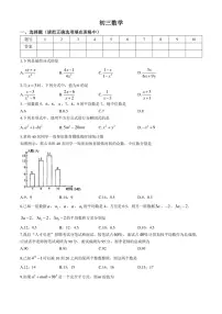 山东省淄博市桓台县2024~2025学年八年级(上)期中数学试卷(含答案)