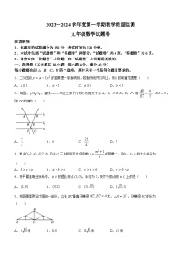 2023-2024学年安徽省滁州市天长市九年级（上）期末数学试卷