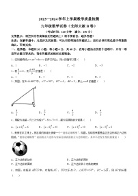 2023-2024学年福建省漳州市九年级(上)期末数学试卷