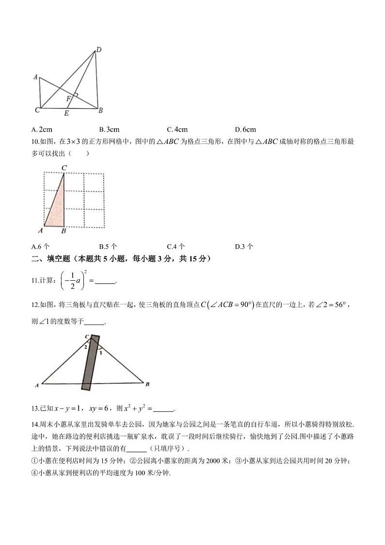 广东省深圳市罗湖区2022-2023学年七年级下学期期末数学试题第3页