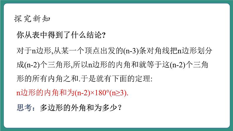 【新课标大单元】浙教版数学八年级下册4.1.2多边形 课件+教案+大单元整体教学设计07