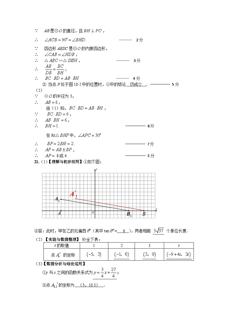 广东省深圳市福田区八校2022-2023学年九年级5月质量检测联考数学答案第3页