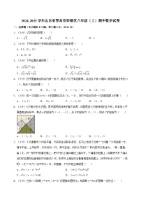 山东省青岛市即墨区2024-2025学年八年级上学期期中数学试卷