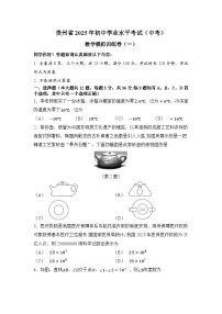 贵州省2025年初中学业水平考试数学模拟训练卷（一）