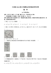 江西省赣州市大余县部分学校联考2023-2024学年九年级下学期月考数学试题(无答案)