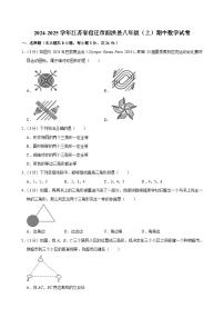 江苏省宿迁市泗洪县2024-2025学年八年级上学期期中数学试卷