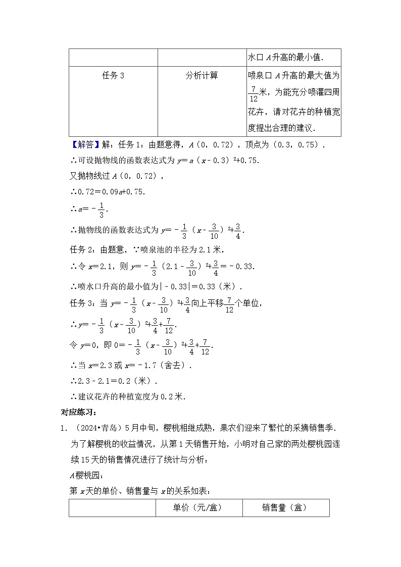 全国通用 中考数学 二次函数压轴题专题练习 18数学建模(含答案解析版)第2页