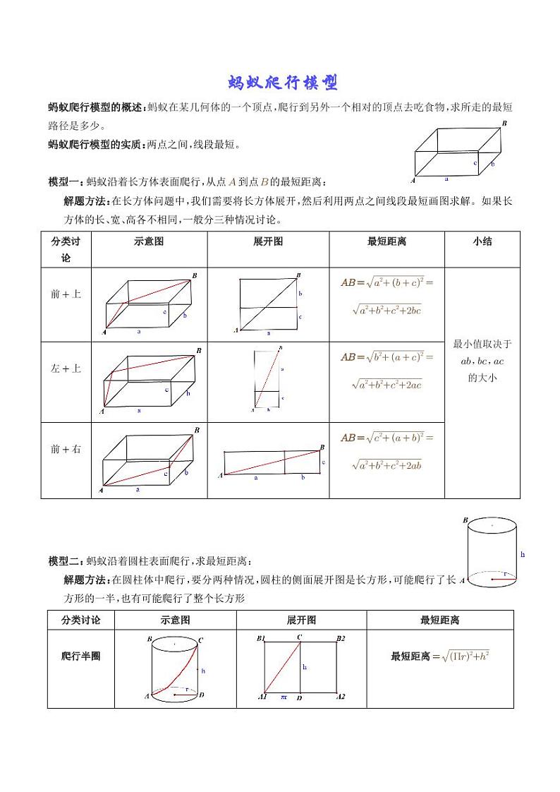 蚂蚁爬行模型(解析版)第1页