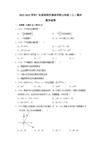 广东省深圳外国语学校2022-2023学年七年级上学期期末数学试卷（含答案）