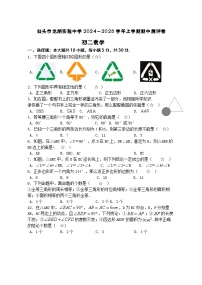 广东省汕头市龙湖实验中学2024—2025学年八年级上学期11月期中数学试题