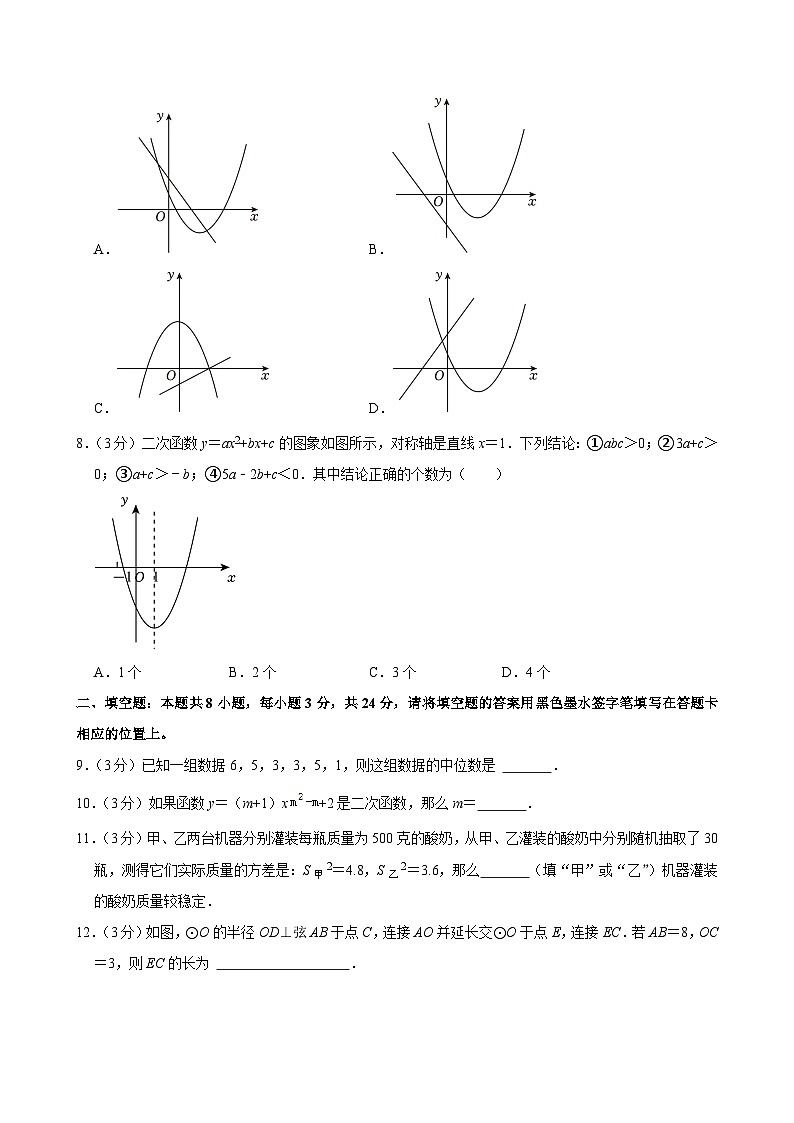 江苏省苏州市振华中学校2024-2025学年九年级上学期数学期中试卷第2页