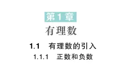 初中数学新华东师大版七年级上册1.1.1 正数和负数作业课件（2024秋）