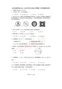 河南省濮阳市2024-2025学年九年级上学期11月期中数学试题