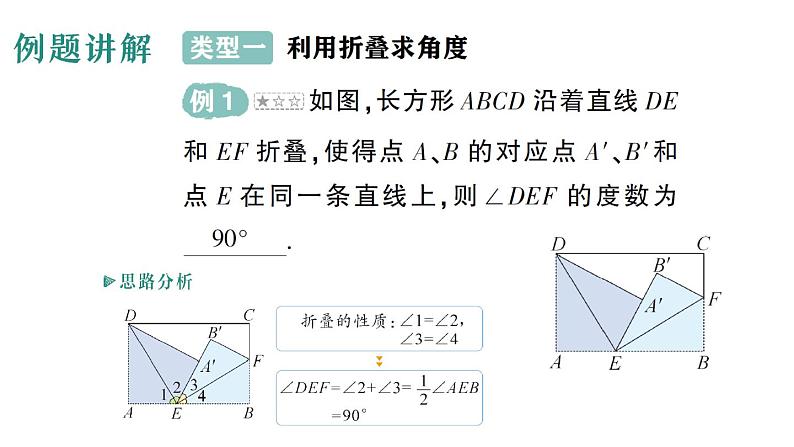 初中数学新华东师大版七年级上册第三章 图形的初步认识专题五 角度计算中的常见模型作业课件(2024秋)第2页