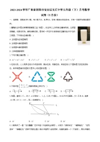 广东省深圳市宝安区文汇学校2023-2024学年九年级下学期月考数学试卷（5月份）-A4