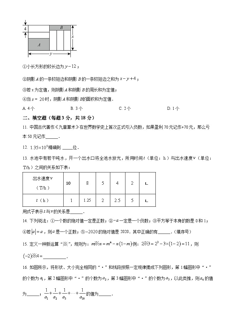 广东省广州市第六中学2024-2025学年七年级上学期期中数学试卷(原卷版)-A4第2页