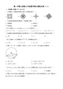 九年级上学期期末数学试题 (15)