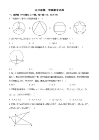 九年级上学期期末数学试题 (45)