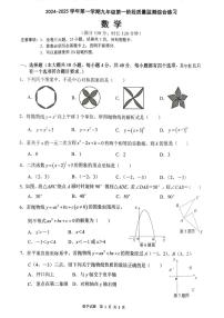 福建省厦门市同安区2024—2025学年九年级上学期11月期中数学试题