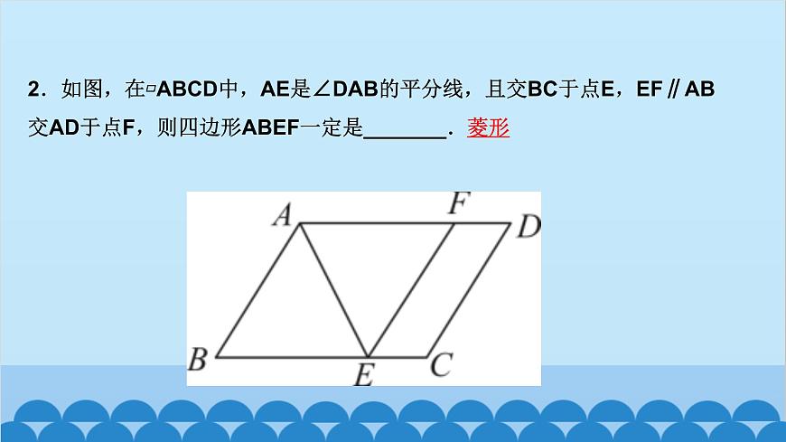 1.1　菱形的性質(zhì)與判定 第2課時　菱形的判定第3頁