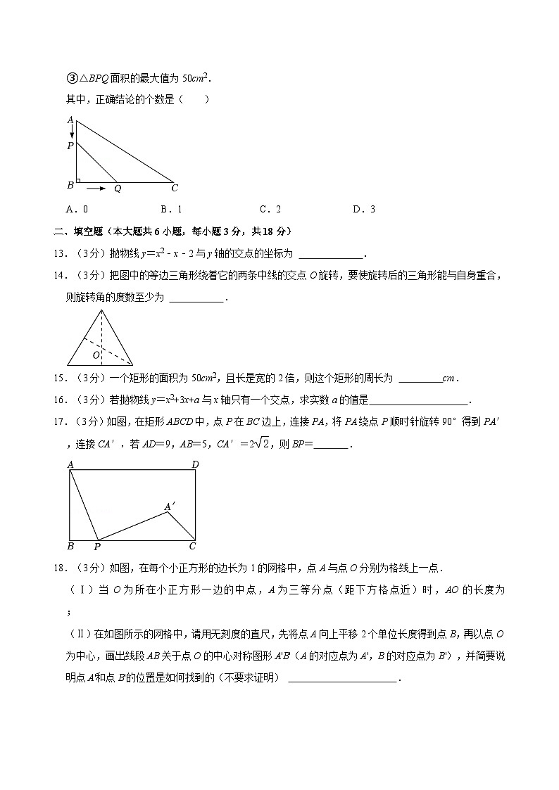 2024-2025学年天津市河西区九年级(上)期中数学试卷 含详解第3页