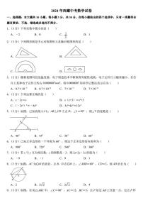 2024年西藏中考数学试卷（附参考答案）