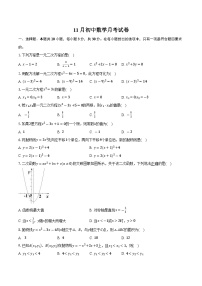 广东省江门市七校联考2024-2025学年九年级上学期11月数学试卷