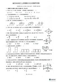 广东省佛山市南海区桂城街道映月中学2024-2025学年九年级上学期12月月考数学试题