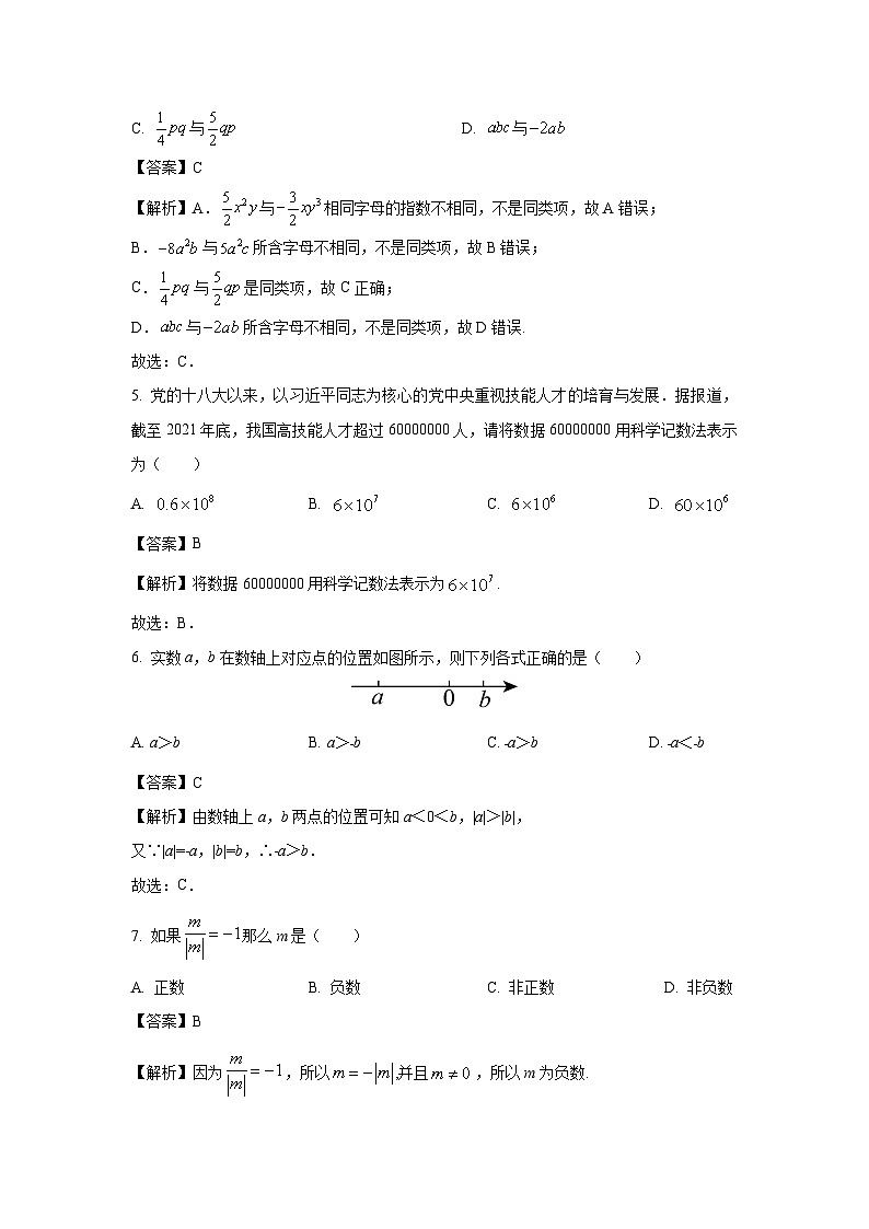 2023~2024学年山东省临沂市兰陵县七年级(上)期中数学试卷(解析版)第2页
