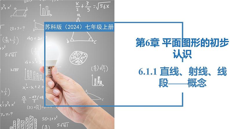 6.1.1直线、射线、线段——直线、射线、线段的概念(同步课件) 七年级数学上册同步(苏科版2024)第1页