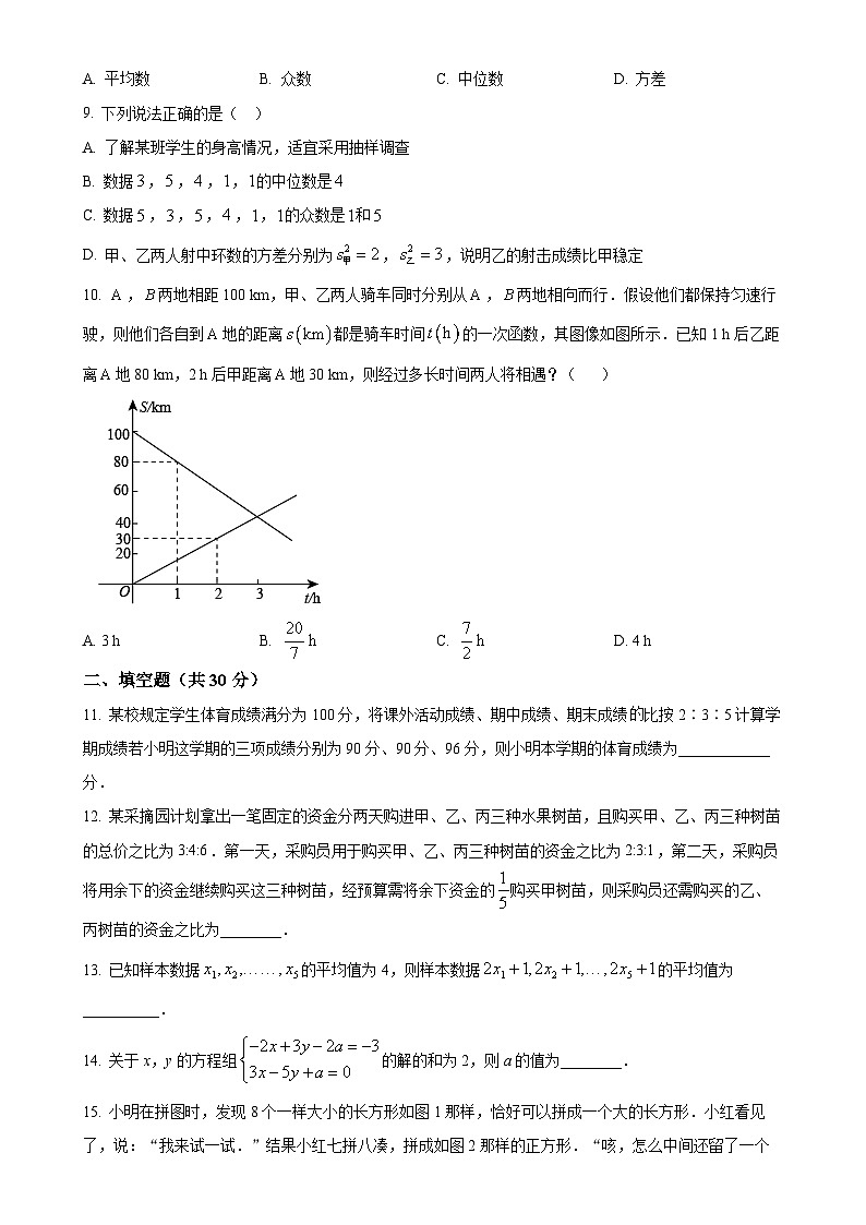 黑龙江省大庆市第五十七中学2024-2025学年八年级上学期数学第一次月考测试卷(原卷版)-A4第2页
