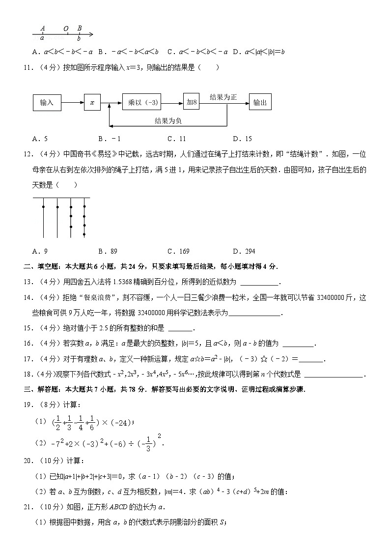 2024-2025学年山东省德州市天衢新区七年级(上)期中数学试卷(含详解)第2页