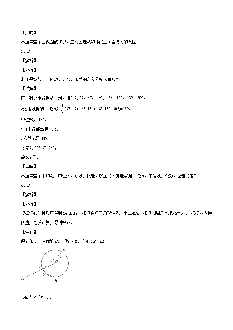 （山東青島卷）中考數學第二次模擬考試（全解全析）第3頁