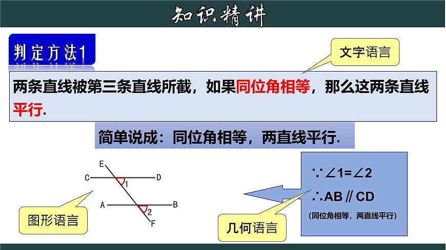 浙教版數(shù)學(xué)七年級下冊同步教學(xué)課件1.3.1 平行線的判定（一）第8頁