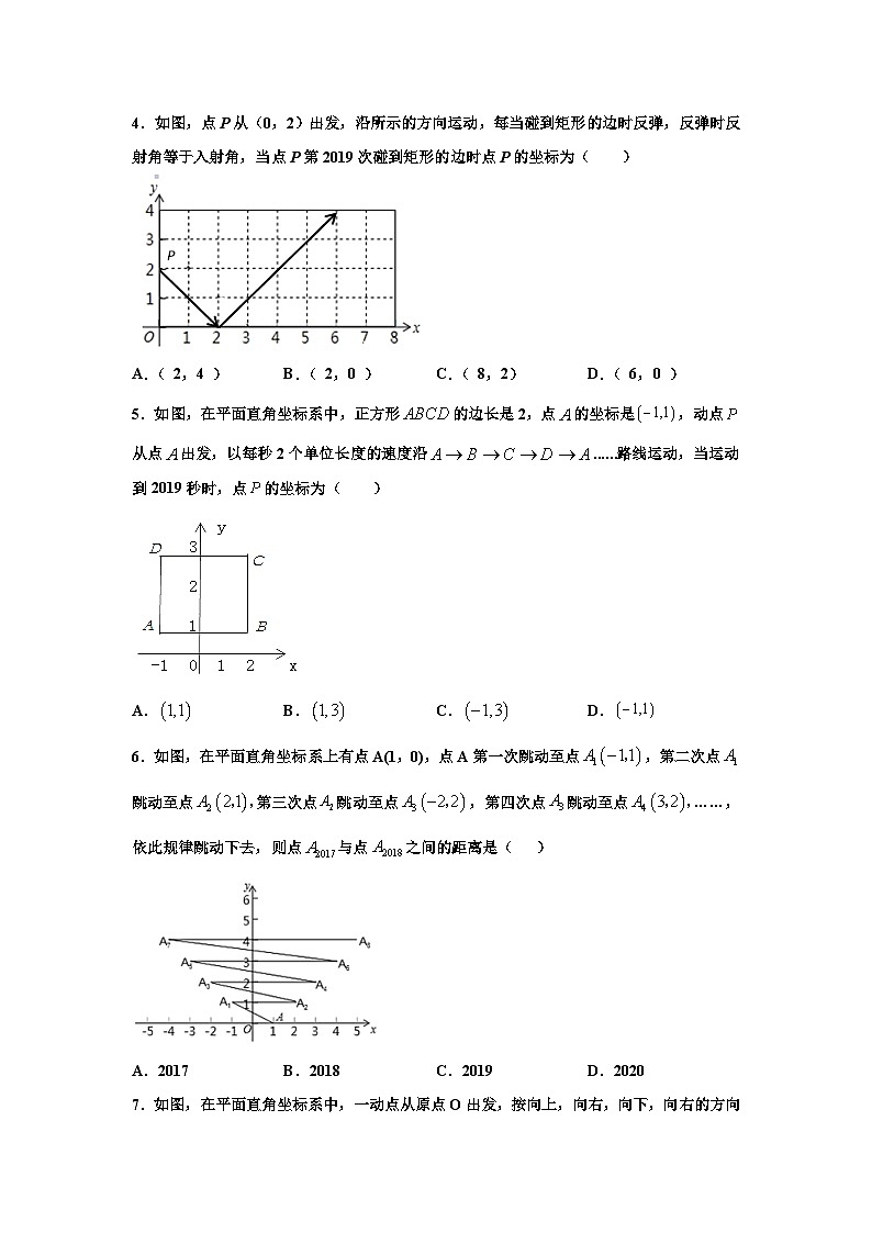 人教版數(shù)學(xué)七年級(jí)下冊(cè)期末培優(yōu)專題15 平面直角坐標(biāo)系中的規(guī)律題訓(xùn)練（原卷版）第3頁