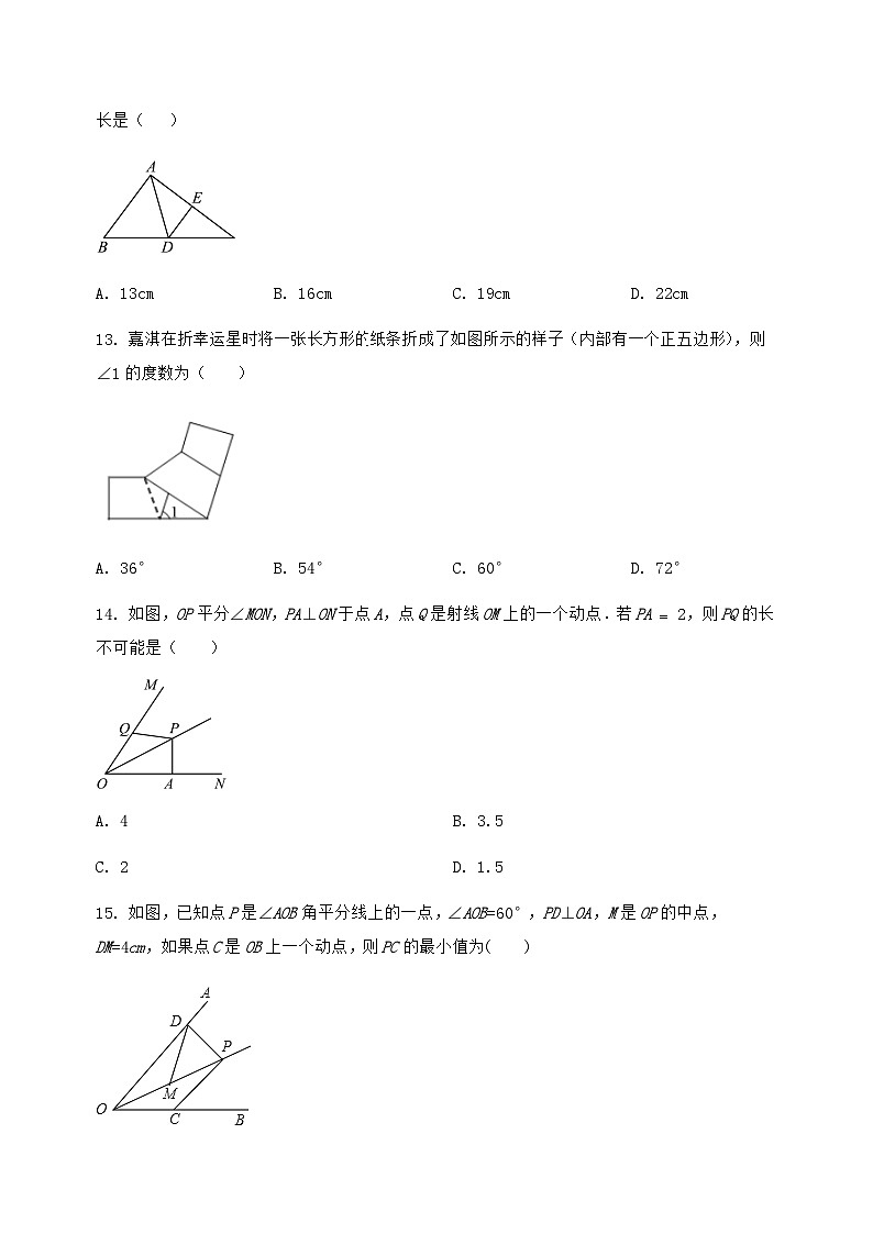 河北省卢龙县2024-2025学年八年级(上)数学期末模拟测试(含答案及详解)第3页