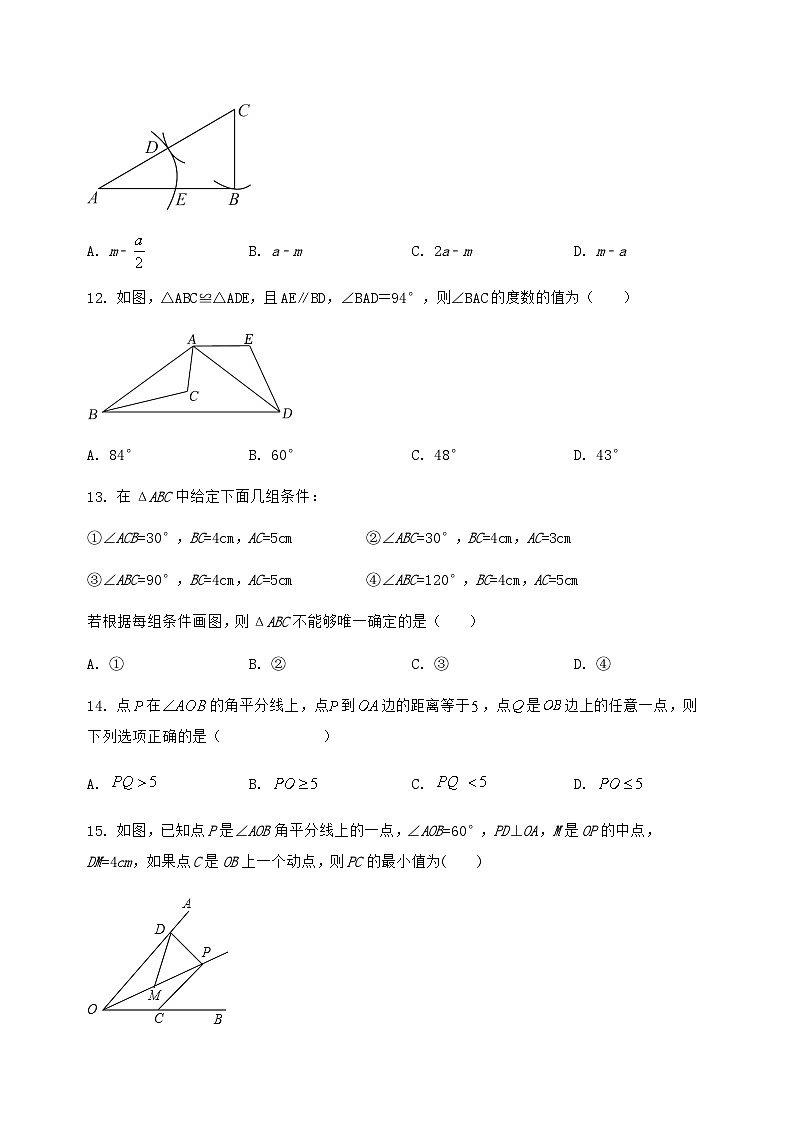 河北省石家庄市桥西区2024-2025学年八年级(上)数学期末模拟测试(含答案及详解)第3页