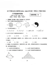 广东省江门市新会区正雅学校2024-2025学年八年级上学期期中考试数学试题B卷